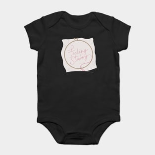 Feeling Stabby Embroidery Hoop - I Love Embroidery Baby Bodysuit